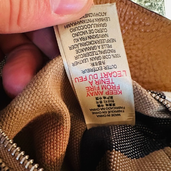 Burberry Brown Leather Tote Bag like new - Picture 6 of 12